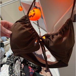 Shein Brown Bikini Top